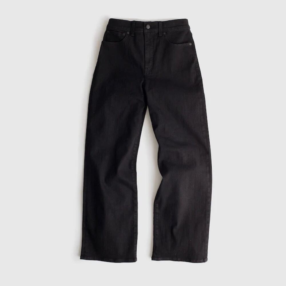Madewell The Perfect Vintage Wide-Leg Jeans size 30 Black Rinse - Picture 6 of 16